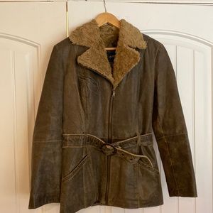 Outbrook leather coat sz small